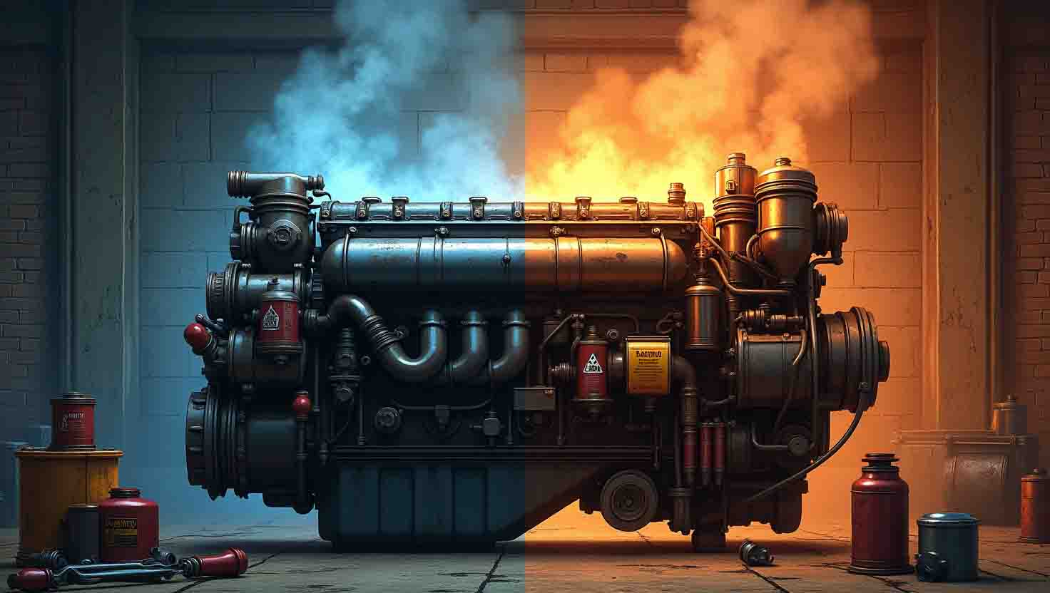 Vidange Moteur Diesel Froid vs Chaud